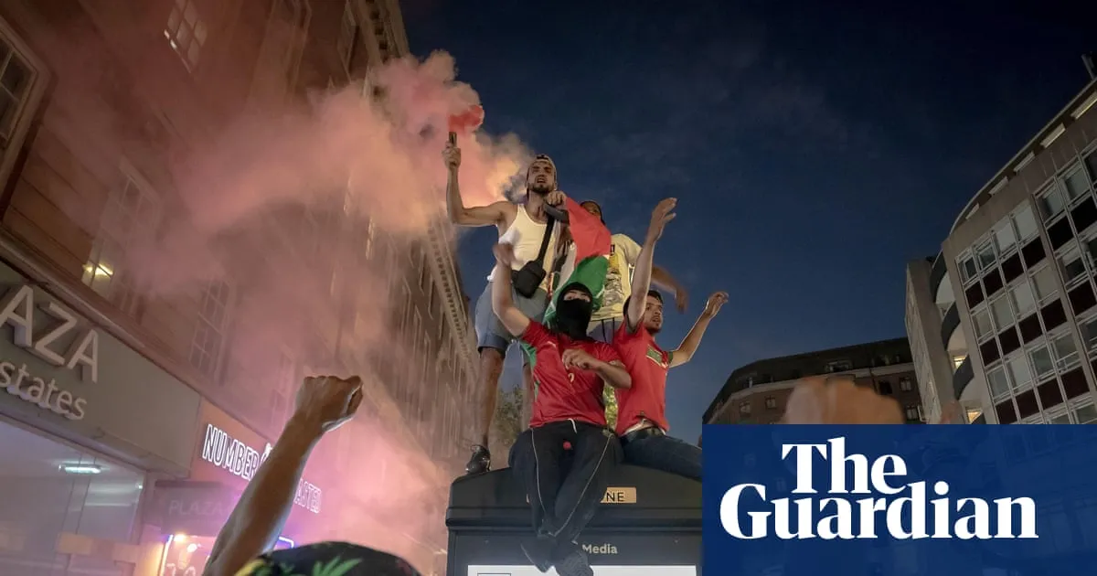 Police officer hurt amid violent disorder in London after France beat Morocco