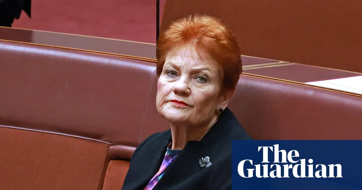 How Pauline Hanson courts UK’s far-right – and builds a global brand – with ‘pseudo events’ and publicity stunts