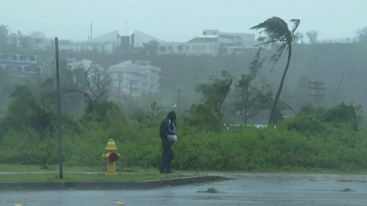 Super typhoon as wide as France heads to East Asia