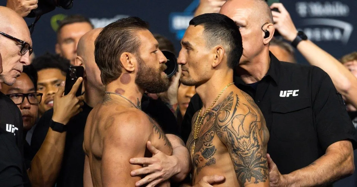 Conor McGregor weighs in at 170.5 pounds for UFC 329 bout vs Max Holloway
