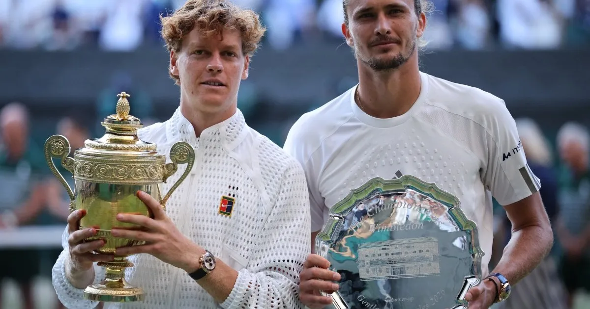 Sinner beats Zverev to defend Wimbledon men’s singles tennis title