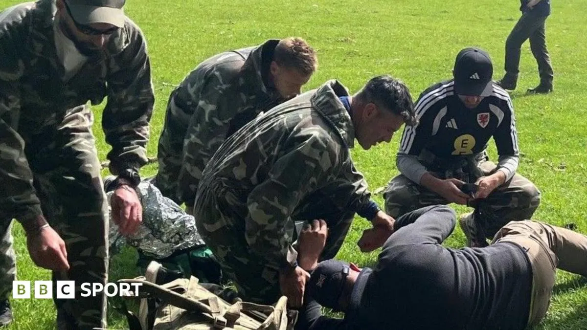 Bombs, blood, ambushes - football coaching with the army