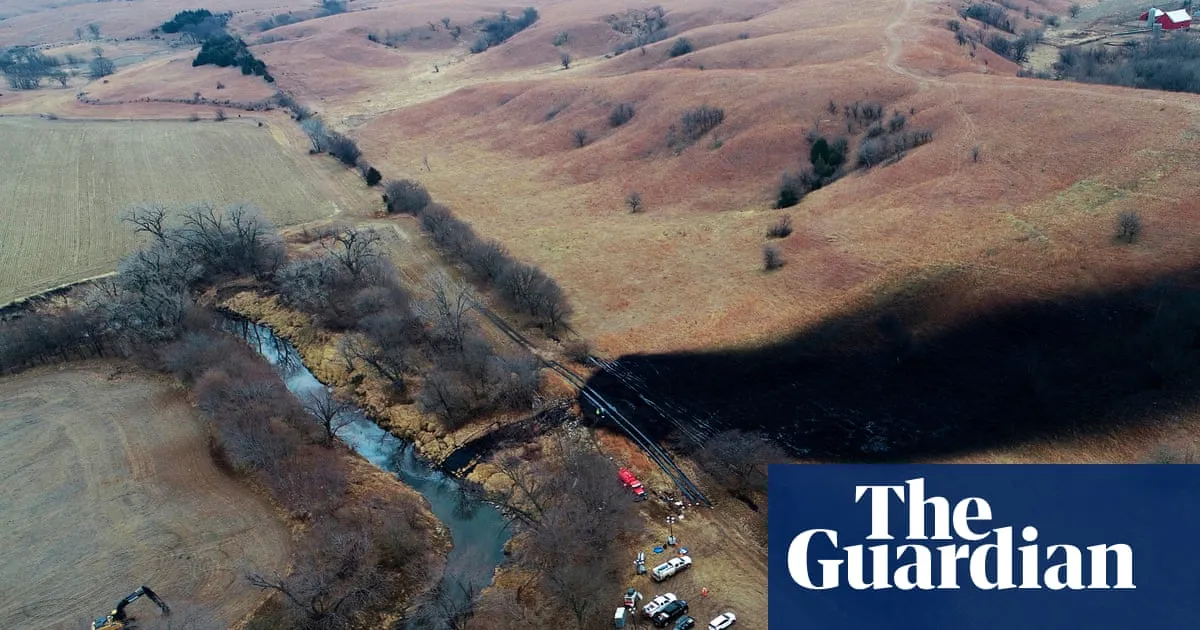 Keystone pipeline operator agrees to pay $26.9m penalty over Kansas oil spill