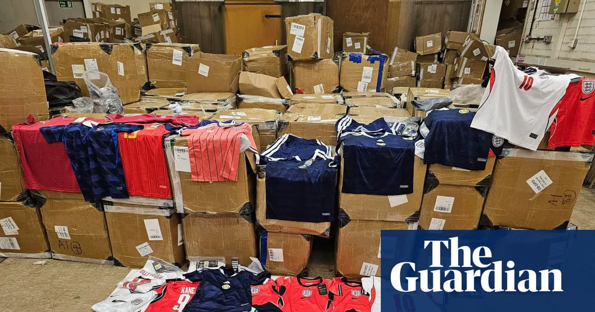 Fake football shirts worth £5.5m seized in one of UK’s biggest counterfeiting raids