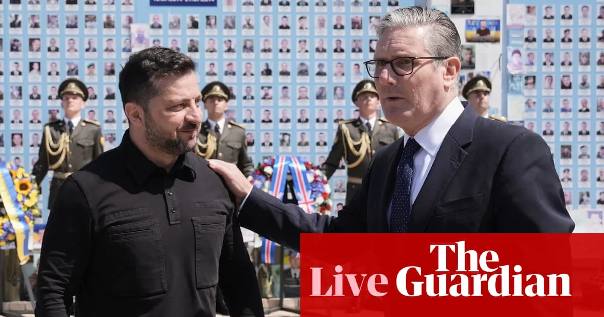 Keir Starmer arrives in Kyiv for farewell visit as British PM – Europe live