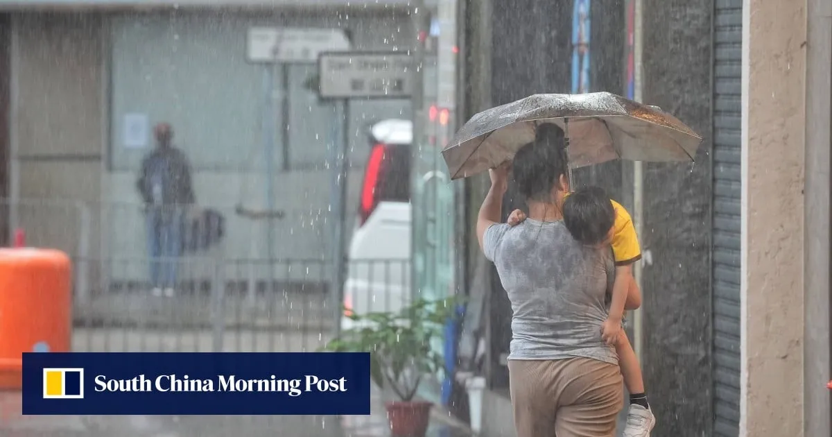 Hong Kong issues amber rainstorm warning, tells public to brace for possible floods