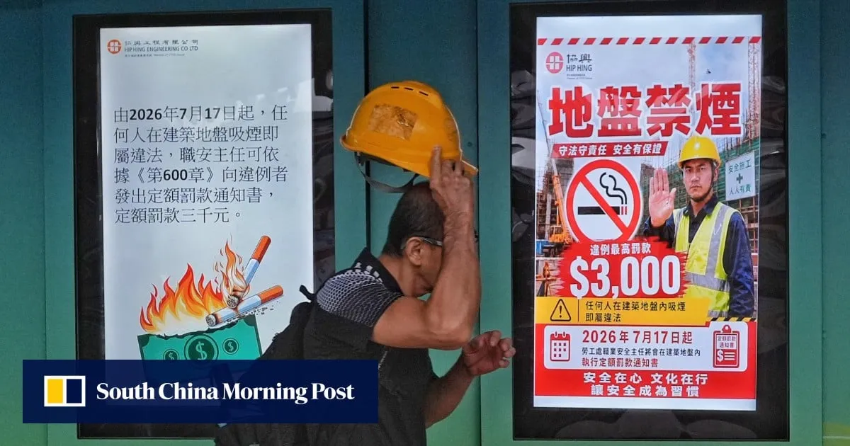 Some workers seek to quit smoking as ban on Hong Kong construction sites kicks in