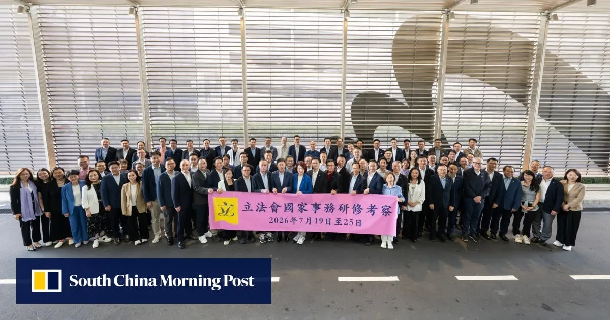 Hong Kong’s Legco sets off for Beijing on week-long national affairs study trip