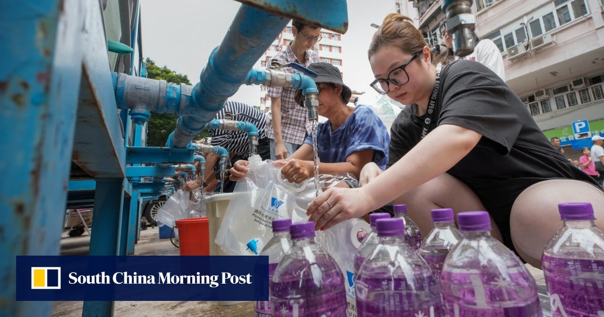 10,000 Hong Kong homes face 24-hour wait for water after pipe bursts in Shau Kei Wan