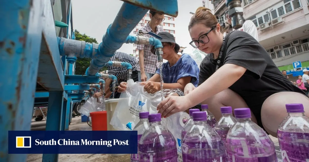 10,000 Hong Kong homes face 24-hour wait for water after pipe bursts in Shau Kei Wan
