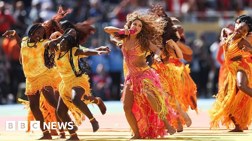 Shakira, Madonna, Justin Bieber and BTS perform at colourful World Cup half-time show