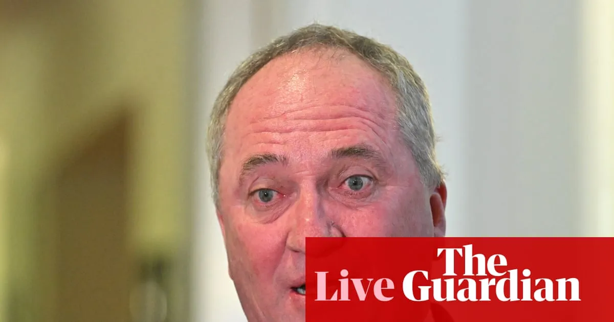 Australia news live: Barnaby Joyce dogged by Tommy Robinson questions – and by a dog – in spiky ABC interview