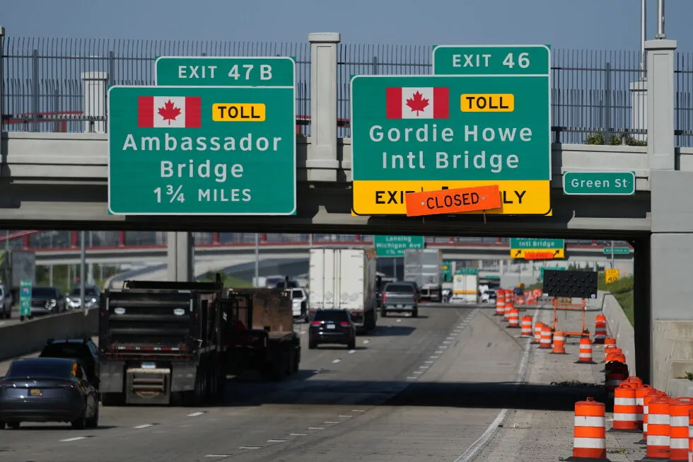Canada cancels joint bridge-opening event with US after Trump announces tariffs