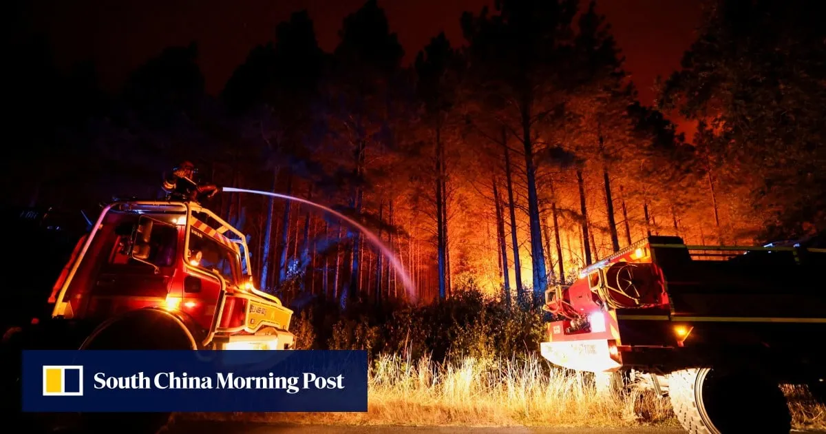Heatwave-fuelled wildfires rage in southern France, Italy and Spain
