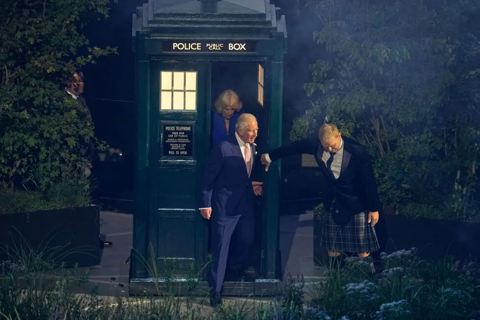 King Charles emerges from Doctor Who’s TARDIS to open Commonwealth Games in Glasgow