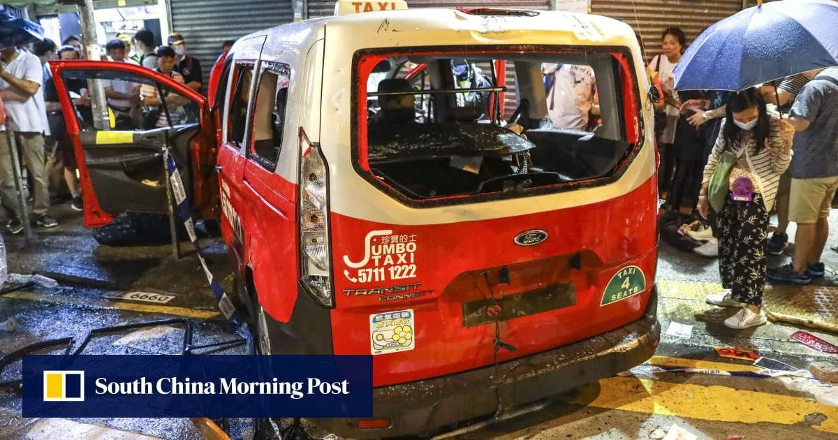 Taxi driver denies deliberately ramming car into crowd in HK$8.4m injury lawsuit