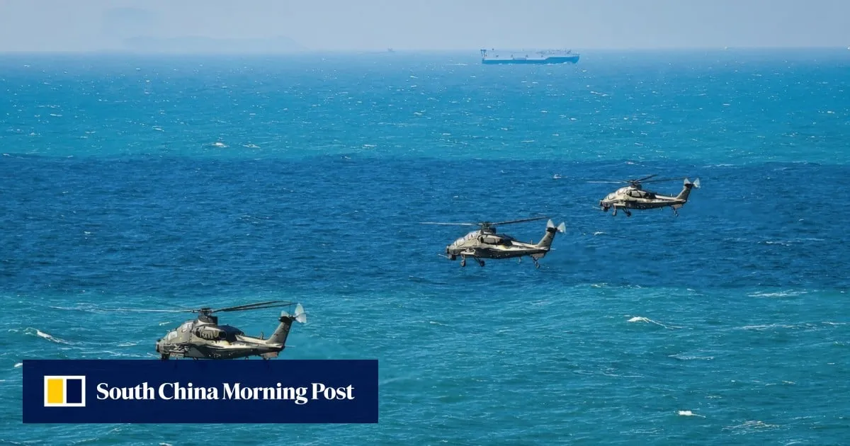 What a helicopter’s flight in the Taiwan Strait says about Beijing’s war plans