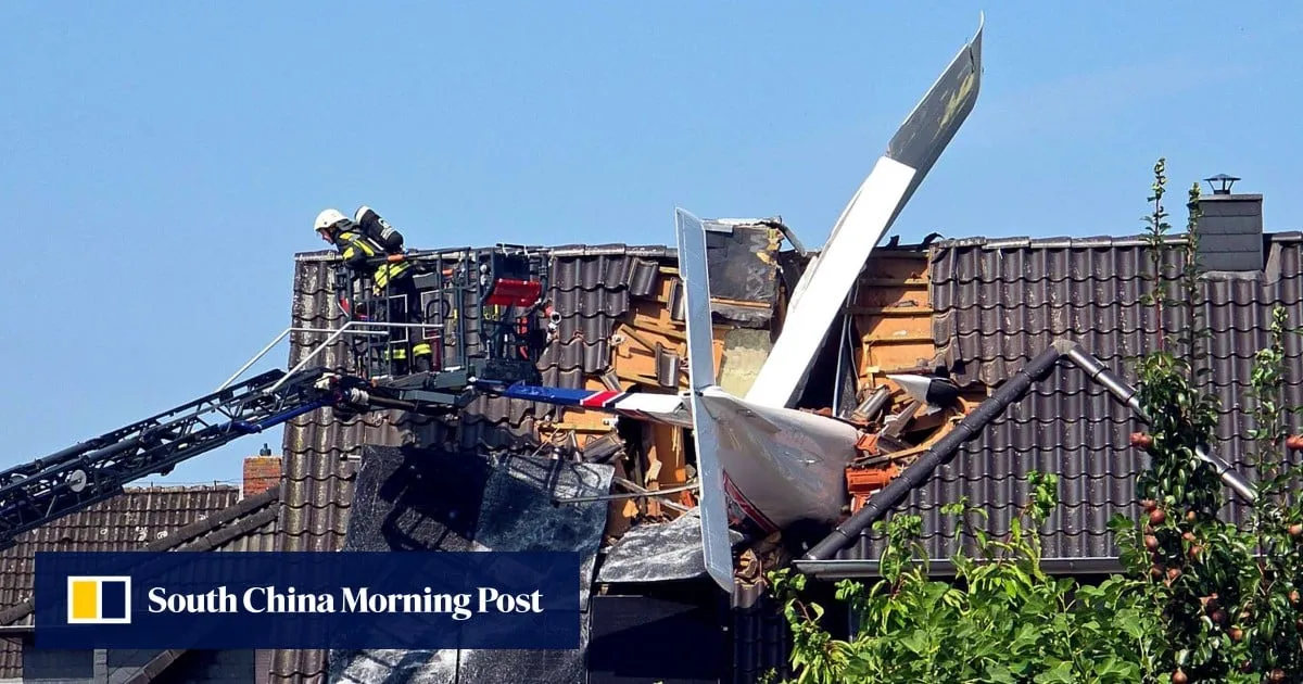 1 dead after small plane crashes into house in Germany