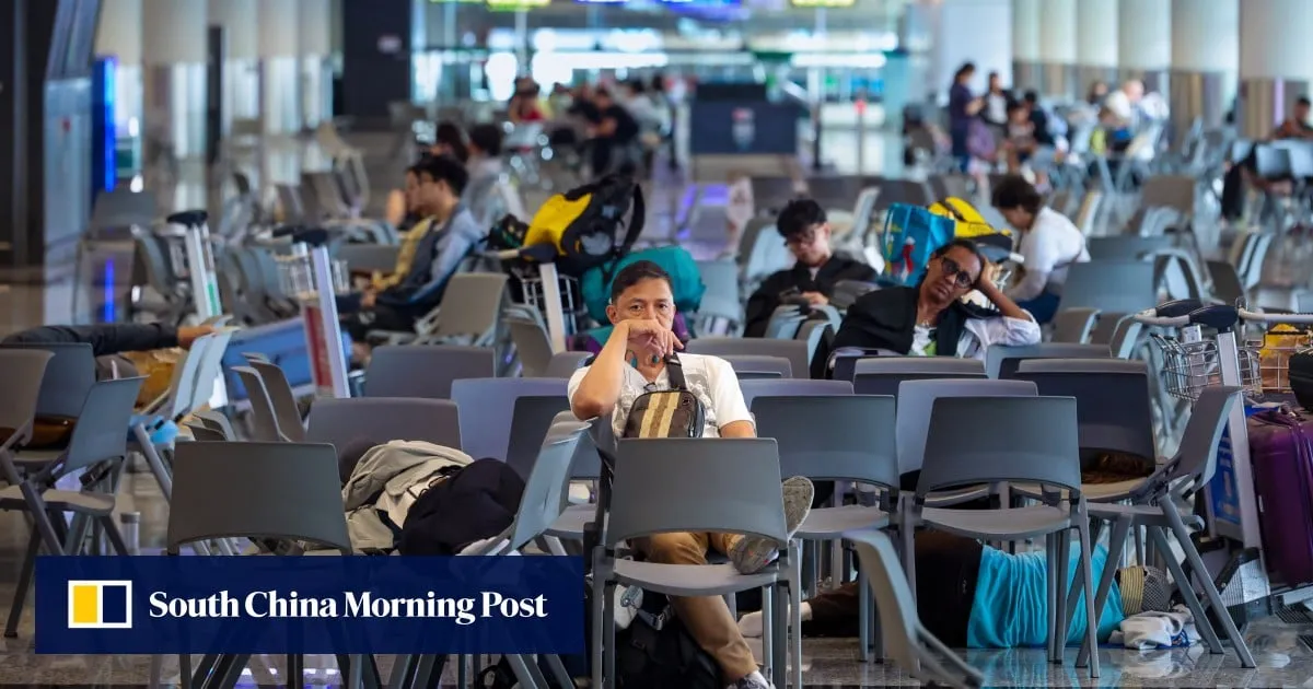 2,000 passengers stranded overnight at Hong Kong airport due to Typhoon Noul