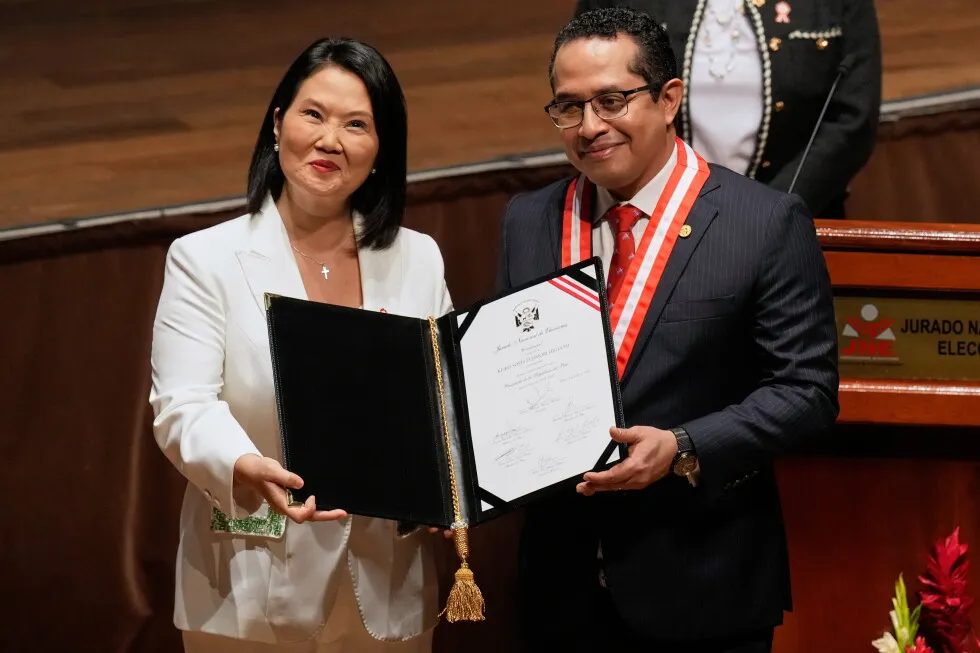 Keiko Fujimori’s party wins Senate presidency in Peru ahead of presidential inauguration