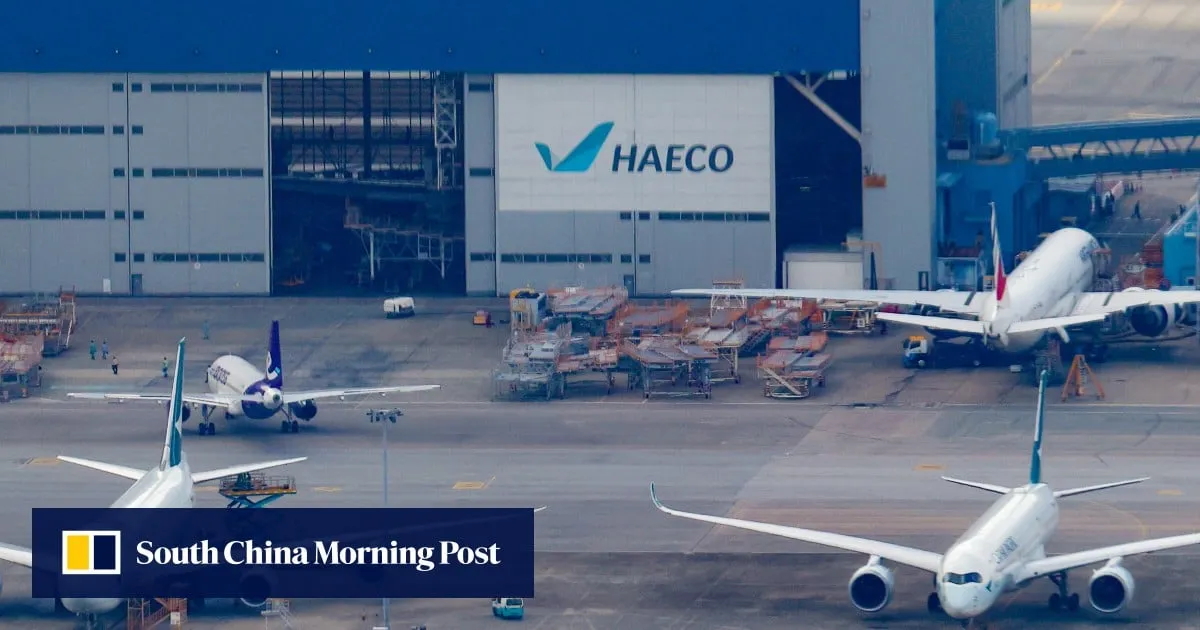 Worker, 62, dies after falling from platform while repairing plane at Hong Kong airport