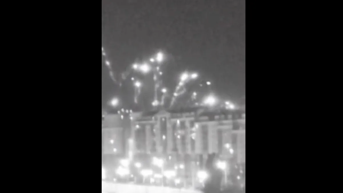 Moment Ukrainian drones strike Russia’s Belgorod
