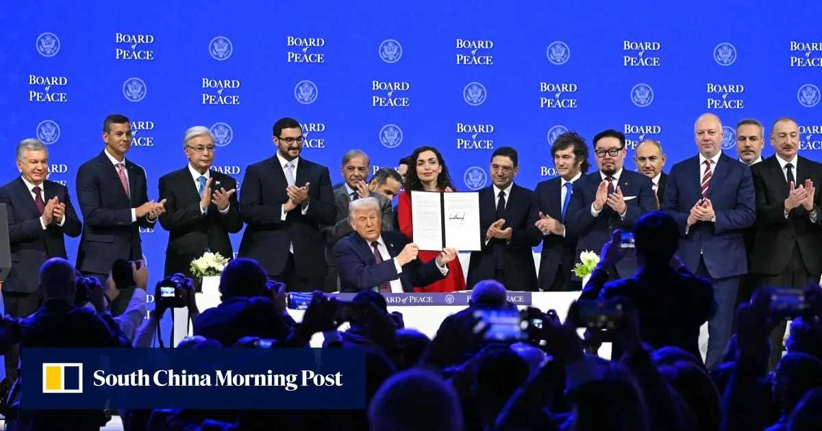 ‘For the world’: Trump launches his Board of Peace that some see rivalling UN