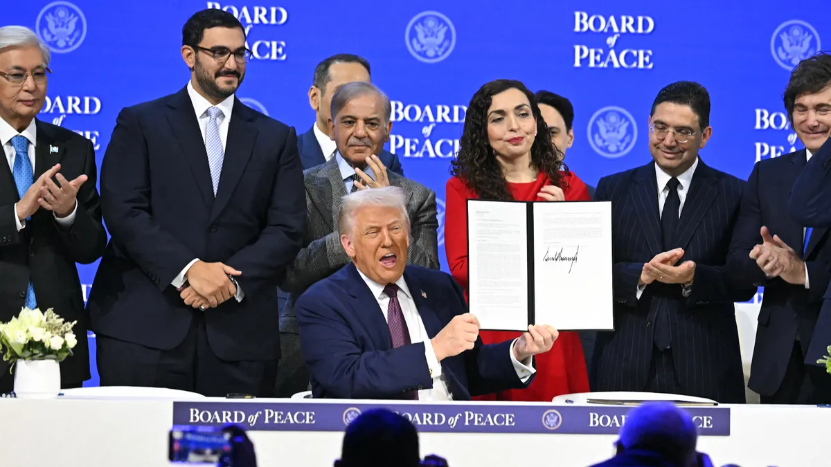Donald Trump and world leaders sign ‘Board of Peace’ charter