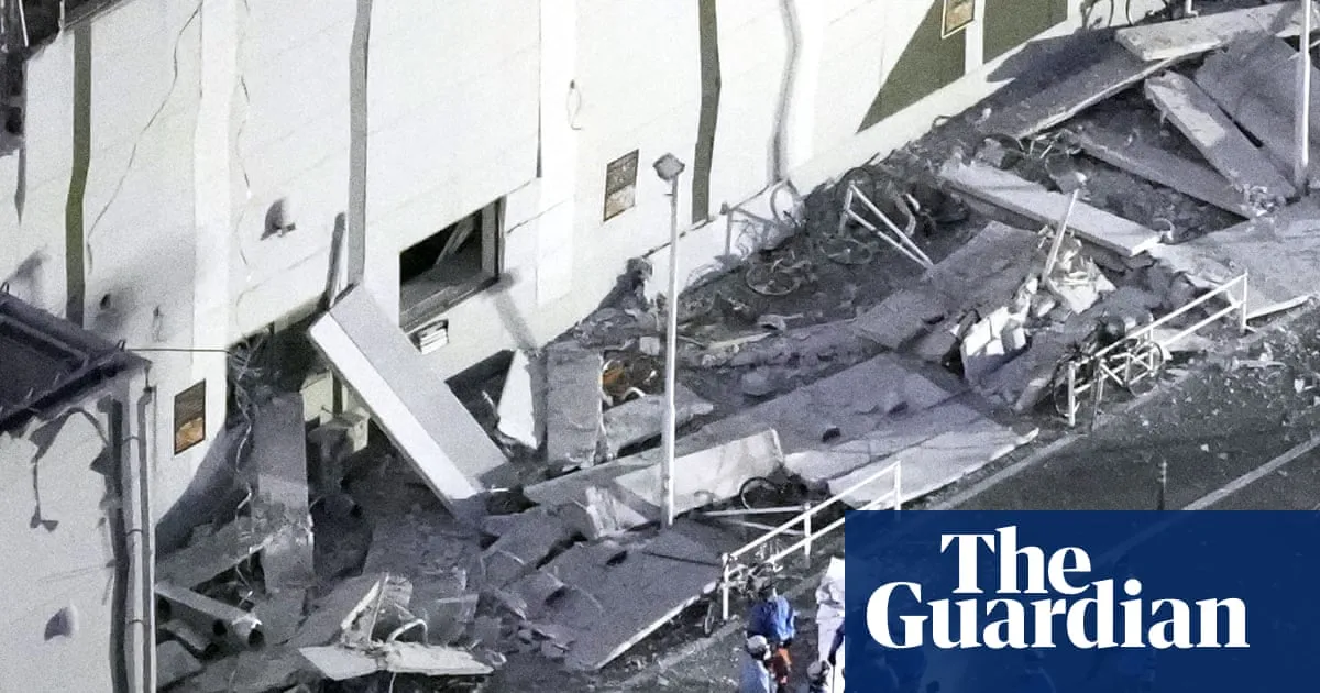Japan earthquake injures 50 and traps ‘many people’ inside shopping mall