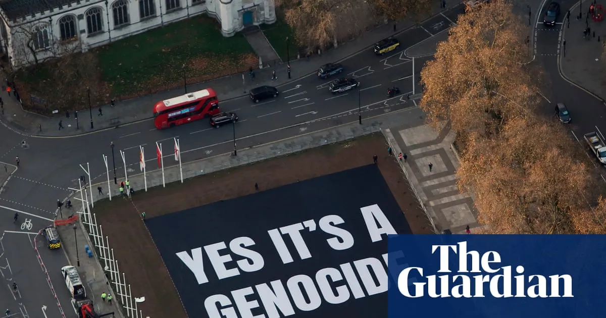 Led By Donkeys wins compensation over seizure of Gaza protest banner