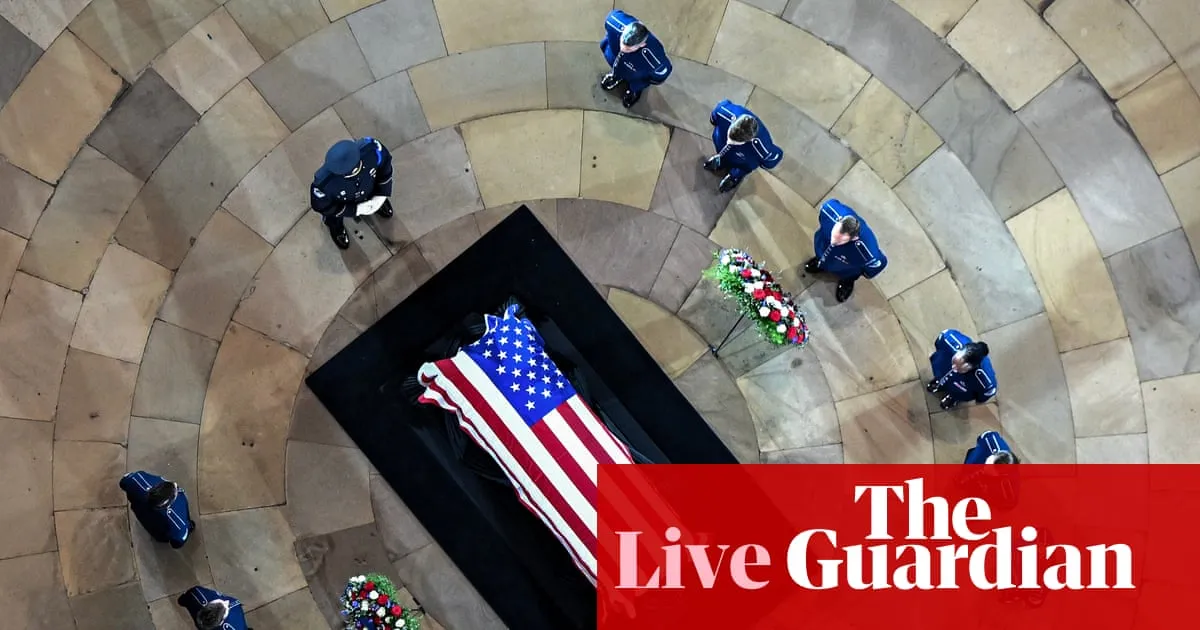 Netanyahu and Zelenskyy meet Trump before Lindsey Graham funeral service – US politics live