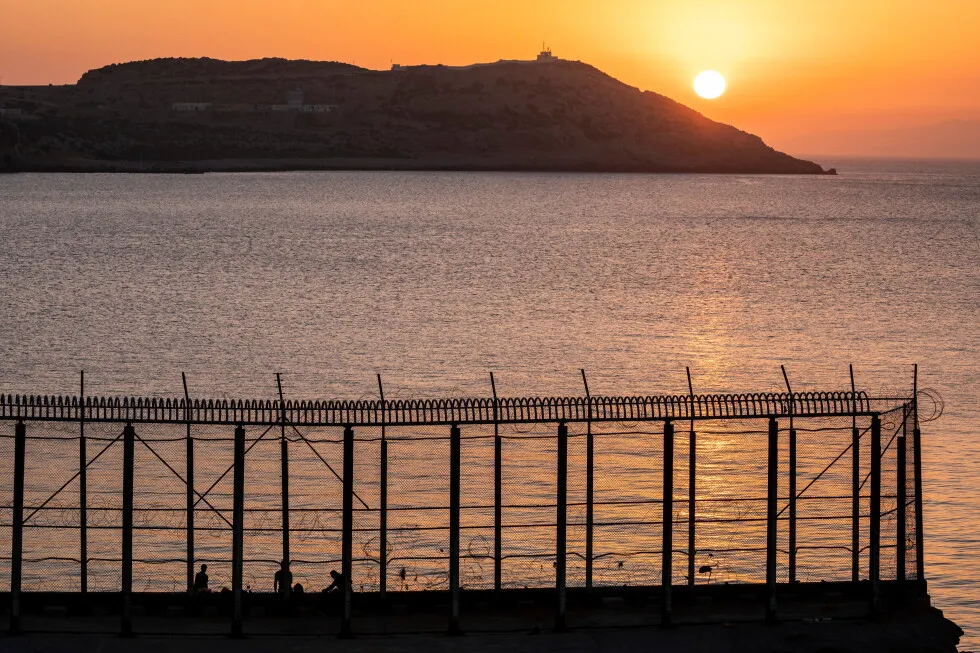 Hundreds of migrants are swimming from Morocco to the Spanish territory of Ceuta