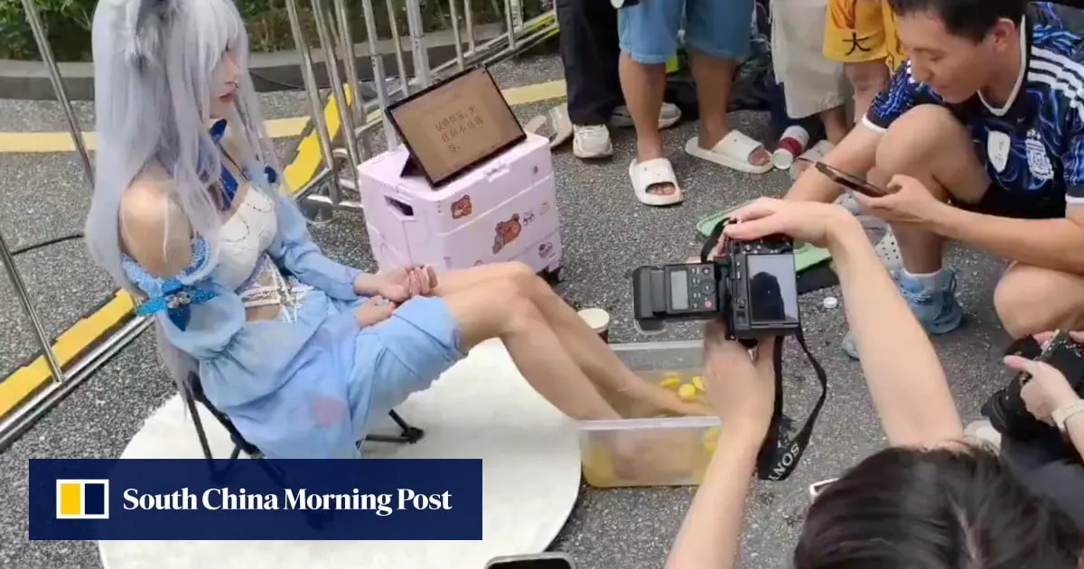‘So absurd!’: Chinese cosplayer draws crowds by selling lemonade ‘feet juice’