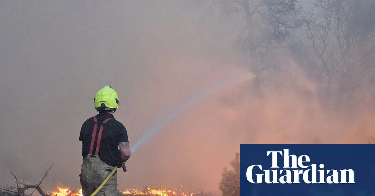 Major incident declared in Suffolk as 90 firefighters tackle wildfire on heathland