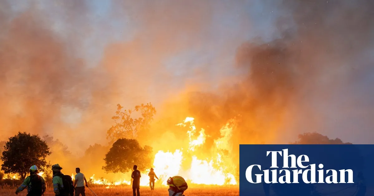Firefighters race to extinguish blazes across EU as fire weather breaks records