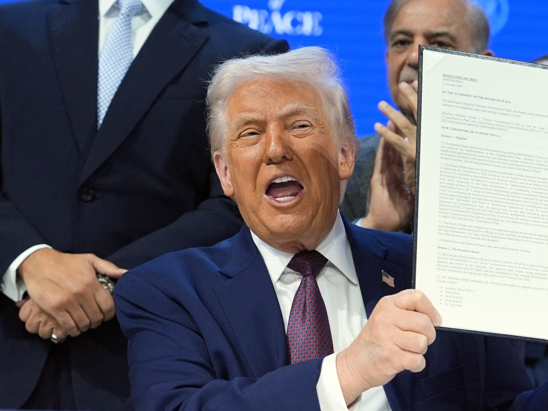 Trump’s ‘Board of Peace’ sees Hamas disarmed and glitzy Gaza towers