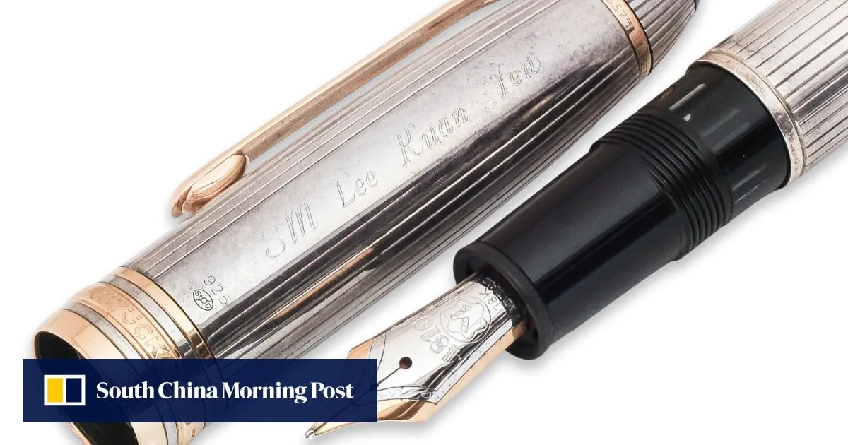 Singapore’s Lee Kuan Yew’s fountain pen valued at US$23,000-US$39,000 up for auction