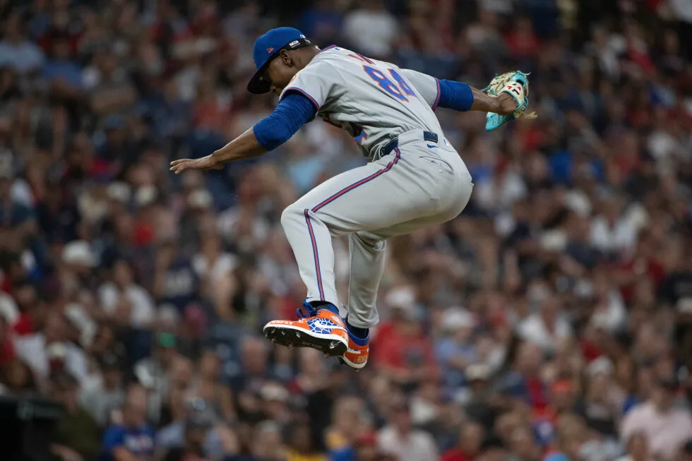 Mets rookie Jefry Yan has viral high-flying celebration after striking out his 1st MLB batter