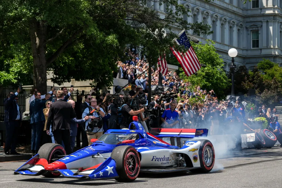 Trump’s IndyCar race: Doing 200 in a 25 mph zone with manhole cover-displacing torque