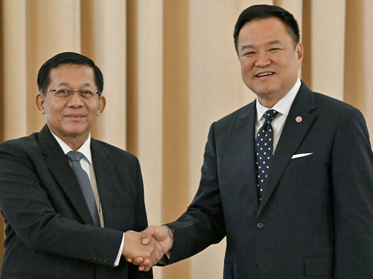 Myanmar leader visits Thailand in bid to bolster international legitimacy